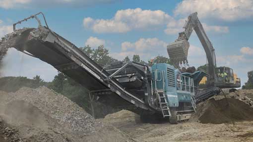 Powerscreen Mobile Jaw Crushing gravel