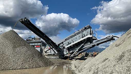 mobile terex wash plant washing gravel