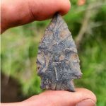 Holding a 5000 year old arrowhead