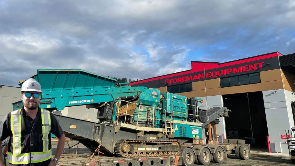 rock and concrete crusher rentals for B.C.and Alberta Foreman Equipment