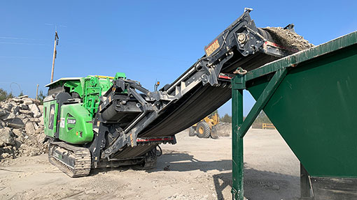 Impact crusher recycling concrete