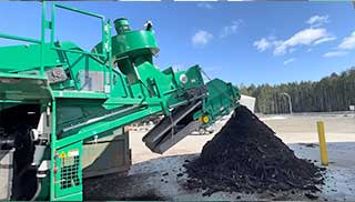 Screened Compost With Plastics Removed