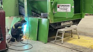 In shop service and rebuilding of components