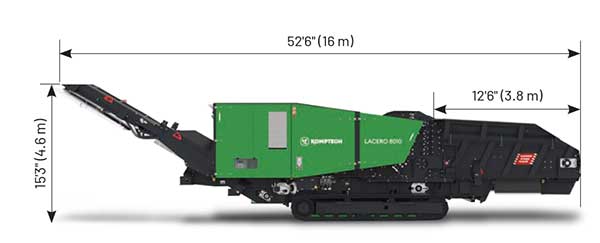 Komptech Lasero Dimensions