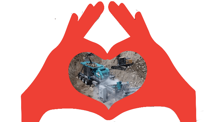 love Side view of the Gladiator PT400 3042 PortableJaw Crusher