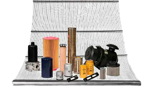 Various machine parts and a screen