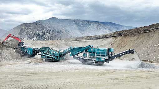 Powerscreen 2-stage crushing spread