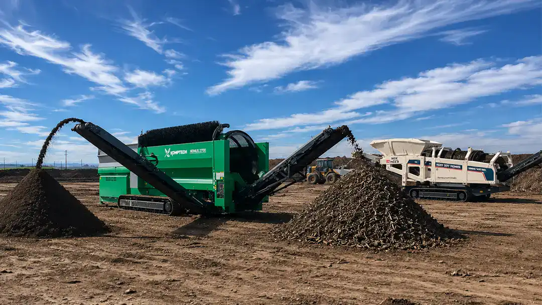 Komptech and MDS Trommel Screens