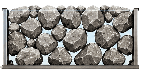 Uniform aggregate that has been screened and contains little to no fines.